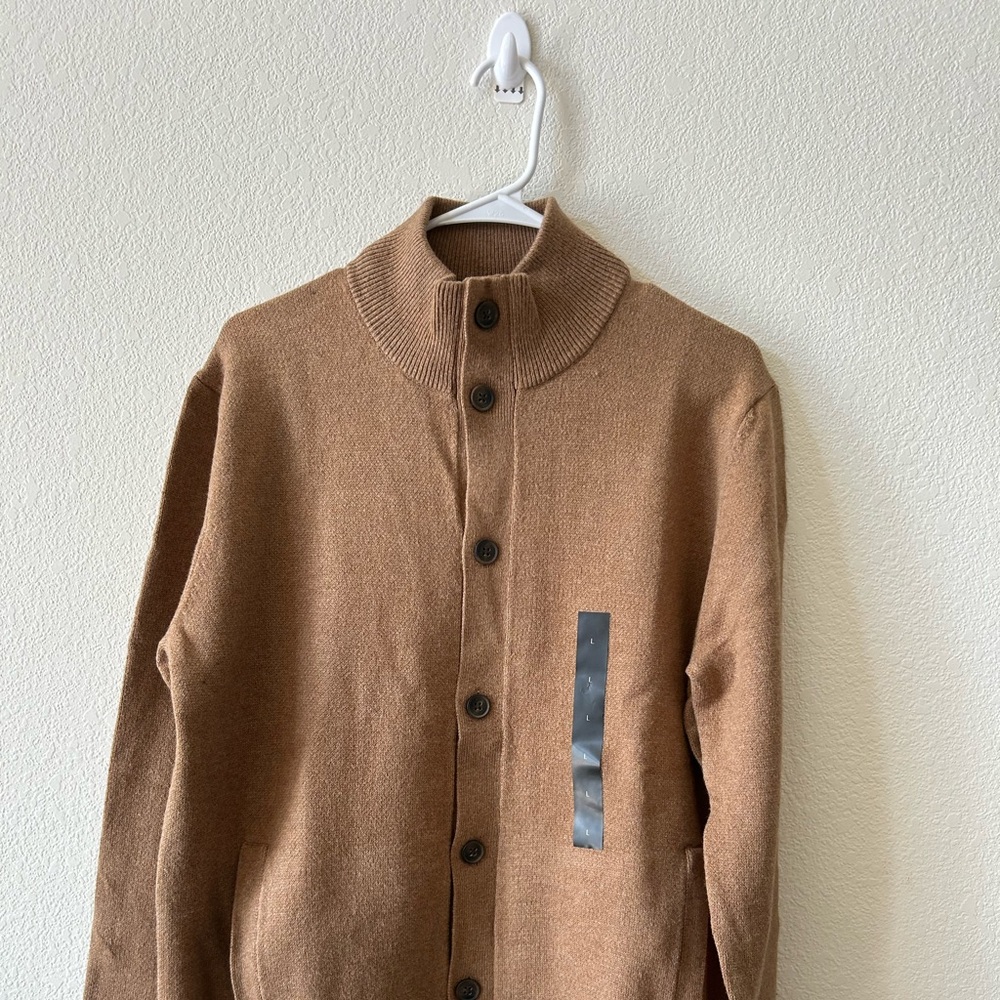 NWT Mens Banana Republic Sweater L Brown